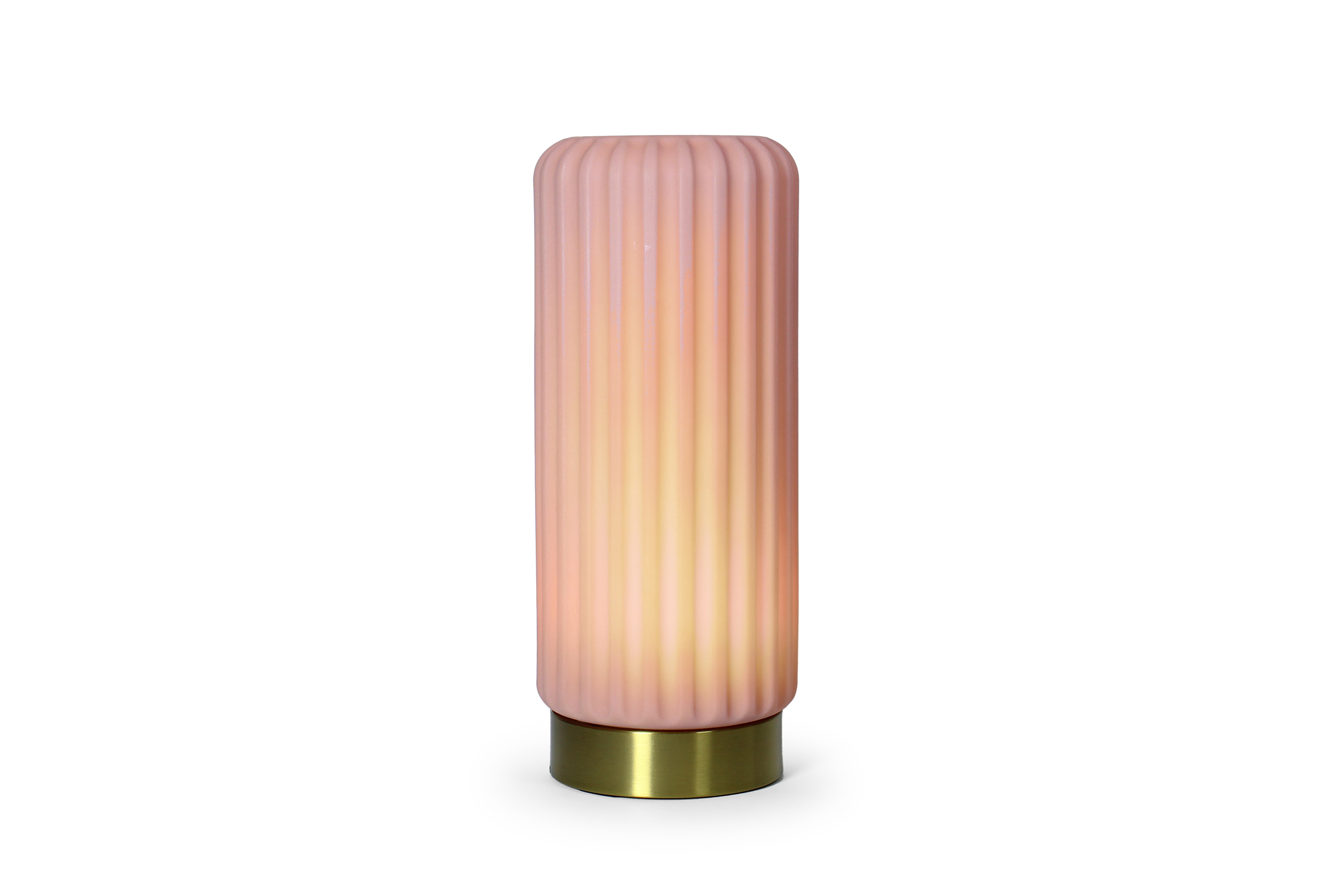 Atelier Pierre Tafellamp - Sfeerlamp Dentelles Oplaadbaar - Dimbaar Fraise-Goud 29x12x12 cm