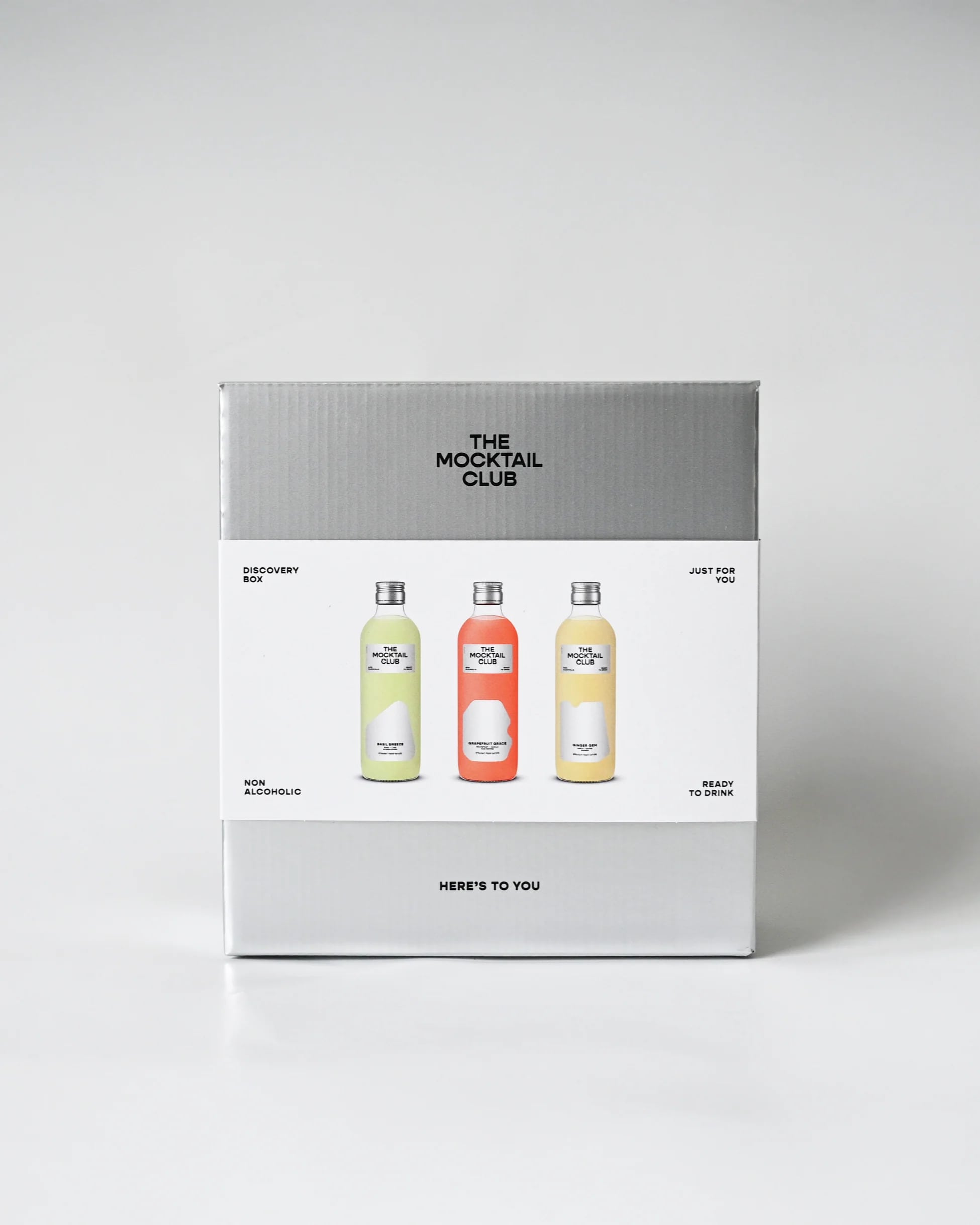 The Mocktail Club Discovery Box - 3x 49cl - Basil Breeze/Grapefruit Grace/Ginger Gem