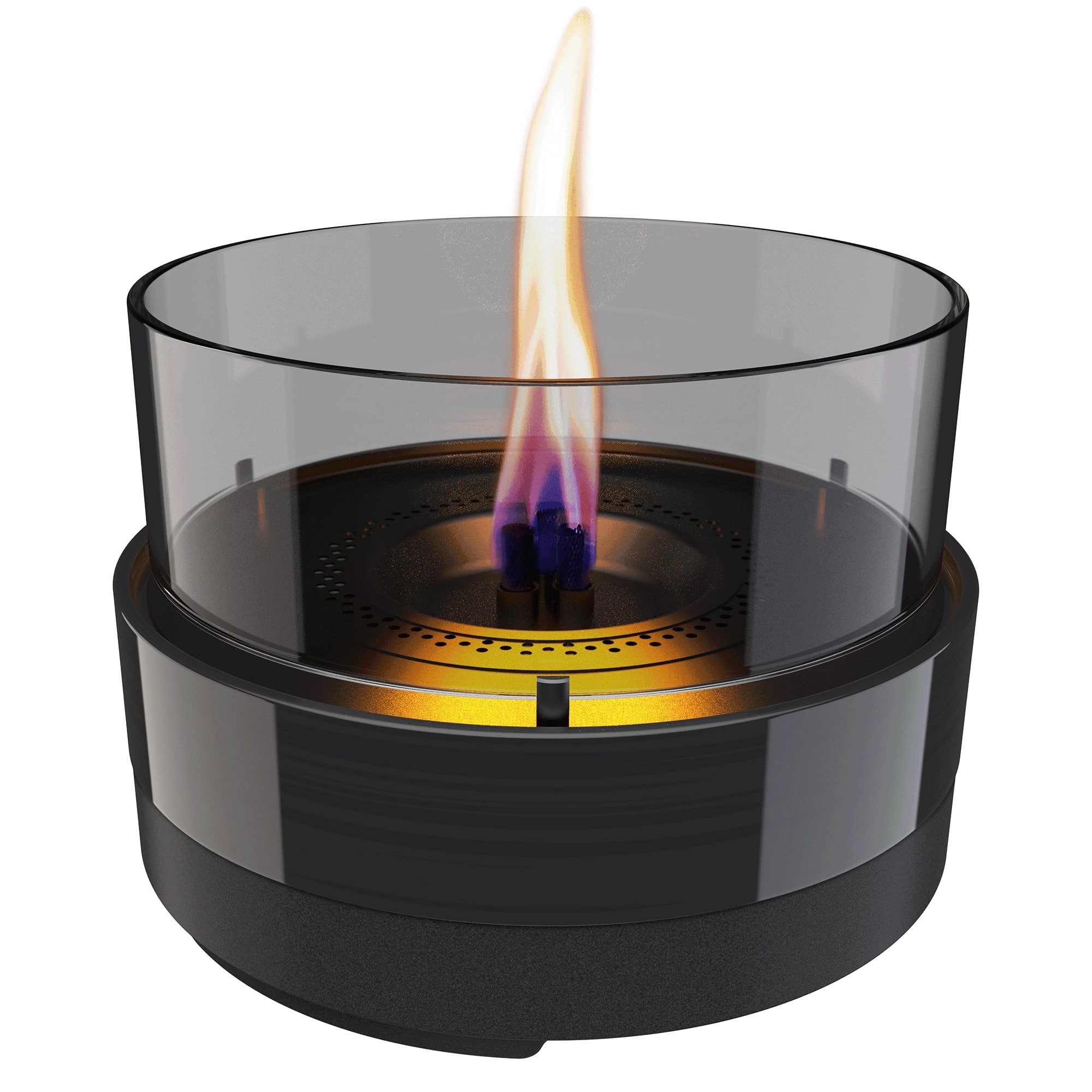 Tenderflame Tafelhaard Rosie 18 Zwart 300ml - Keramiek - 3-4 Branduren - 19.7x13.8 cm
