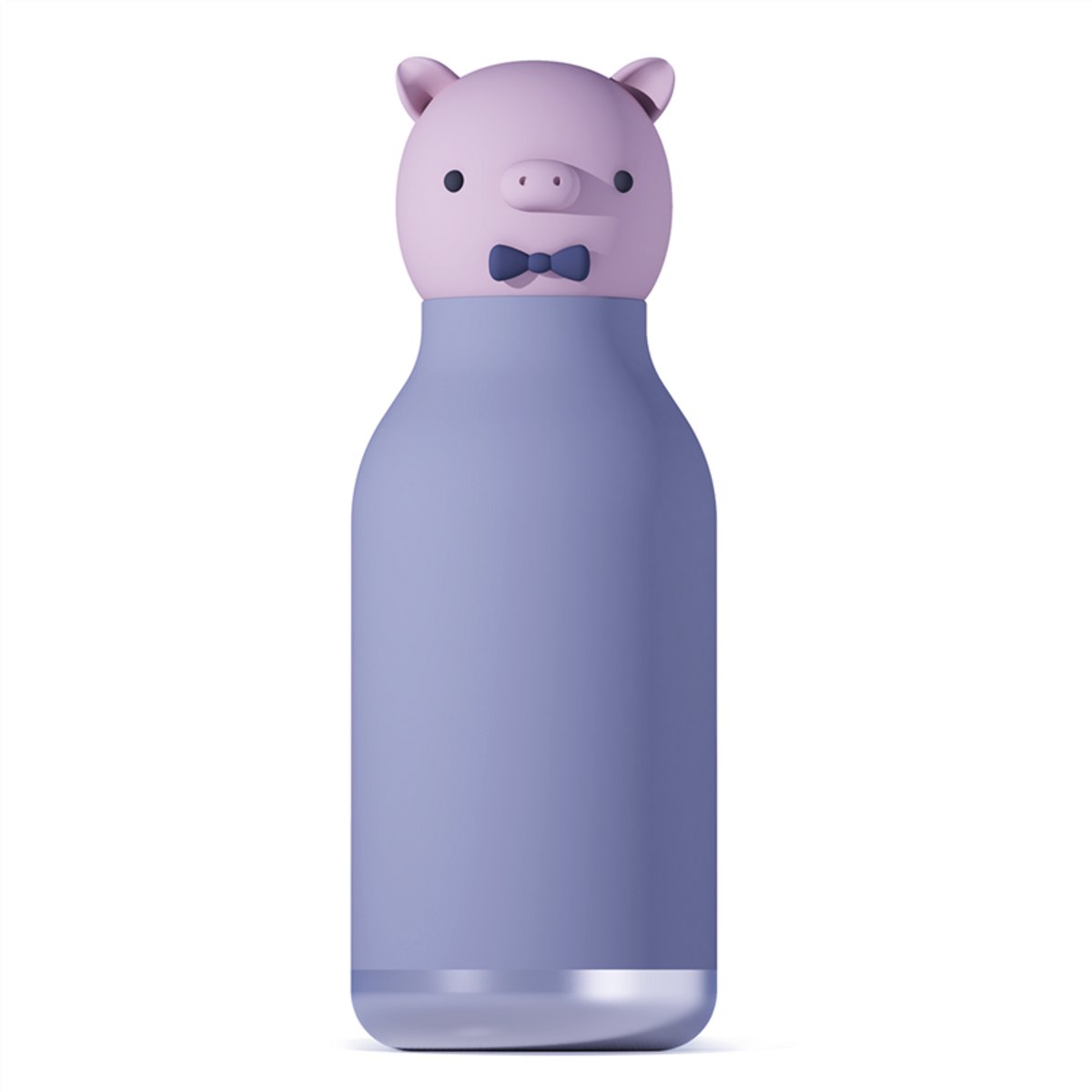 Asobu Isoleerfles Bestie 460ml Penelope The Piggy - RVS - Double Wall - met Siliconen Rietje