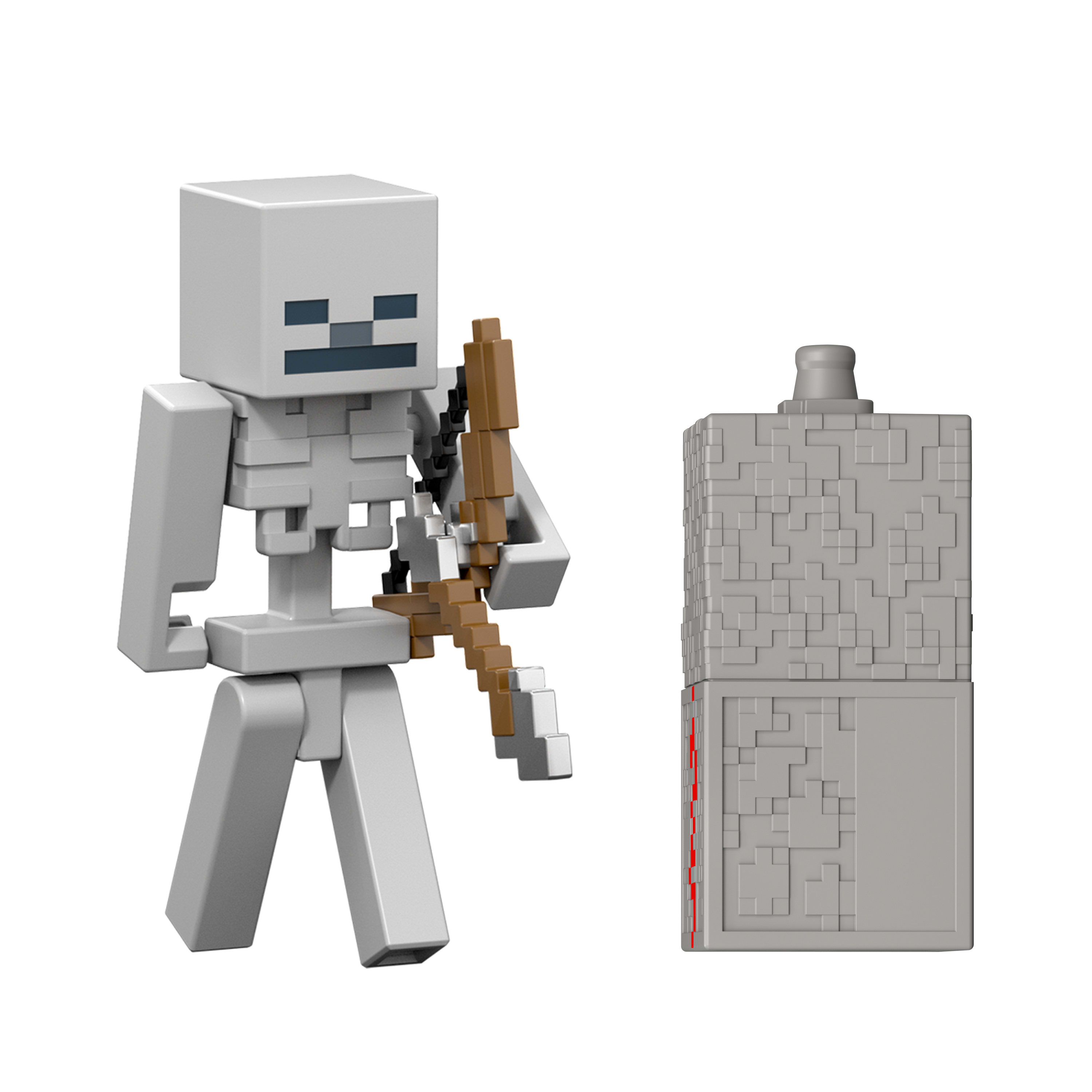 Minecraft Actie Figuur 8 cm met accessoires Skeleton