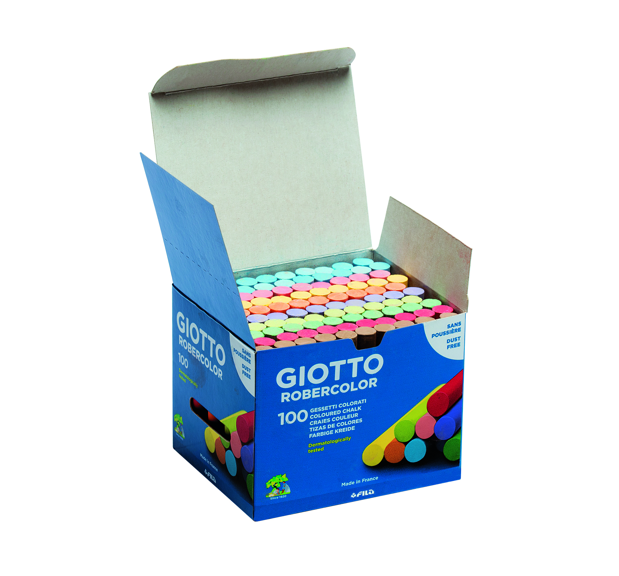 Giotto Krijt Robercolor assorti Kleuren 101 stuks - Stofvrij
