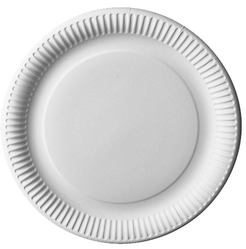 PapStar Bord Karton Pure D29cm Wit Set van 12