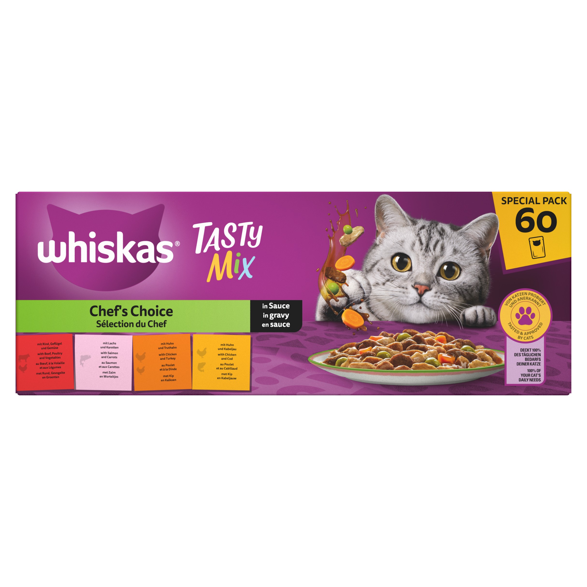 Whiskas Tasty Mix Pouch 60 x 85 g
