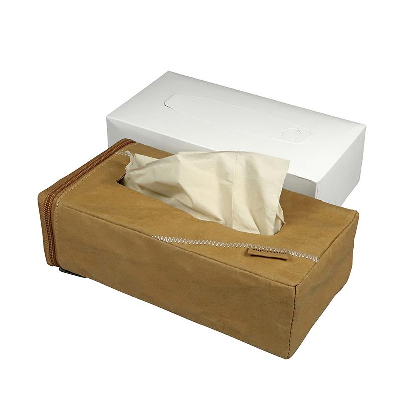 Zuperzozial Zakdoekenhouder Bamboe 23.5x12x7.5cm - inclusief 80 Zakdoeken