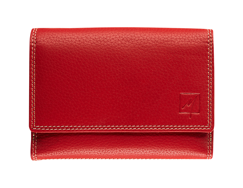 Label M Portemonnee Dakota Rood 14x10 cm