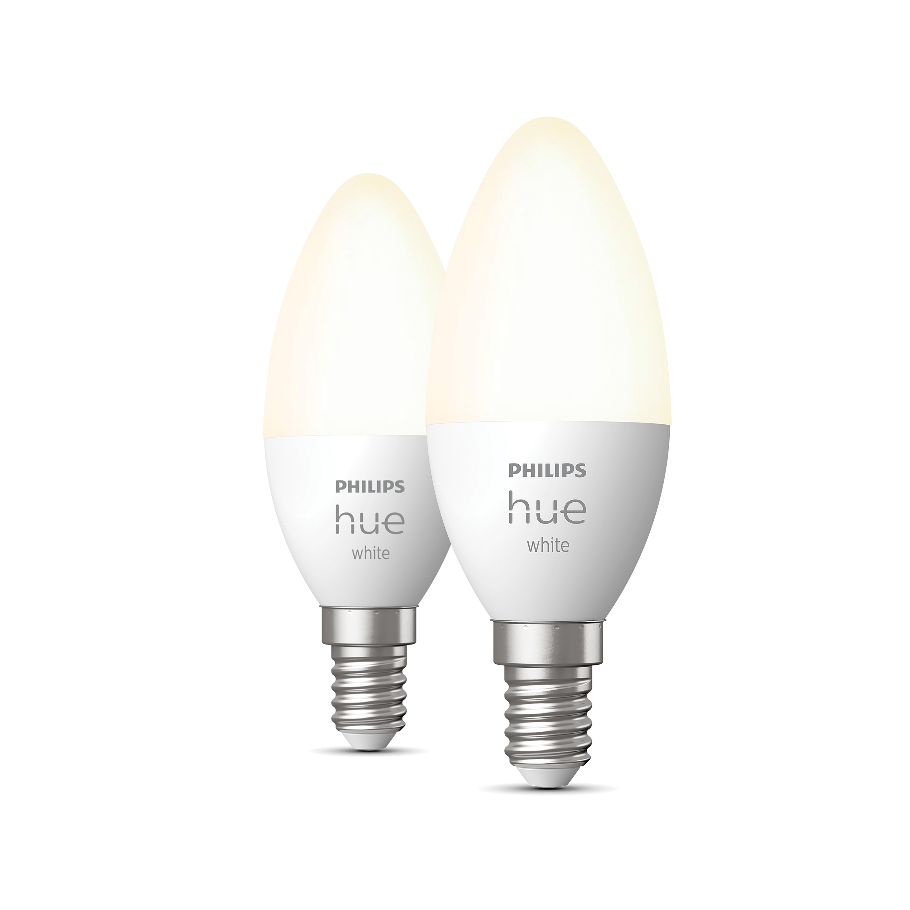 Philips Hue LED Kaarslamp B39 Filament E14 5.5W White Bluetooth - 2 stuks