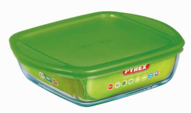 Pyrex Ovenschaal Cook&Store 20x17 cm met Plastic Deksel - Glas - 1l