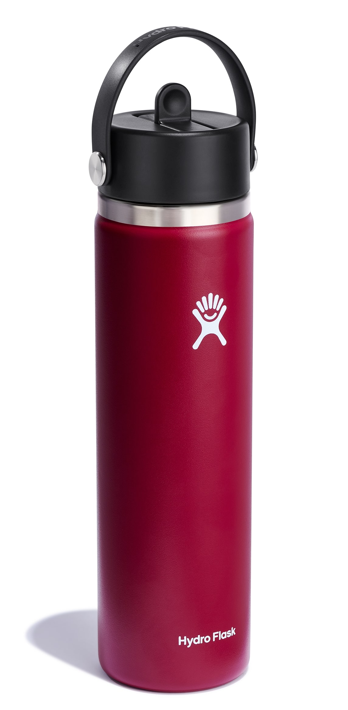 Hydro Flask Isoleerfles Wide Mouth 24oz Flex Straw Cap - Berry