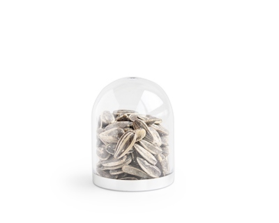 Objects Globe Pet Transparant Zilver 5x6.5 cm