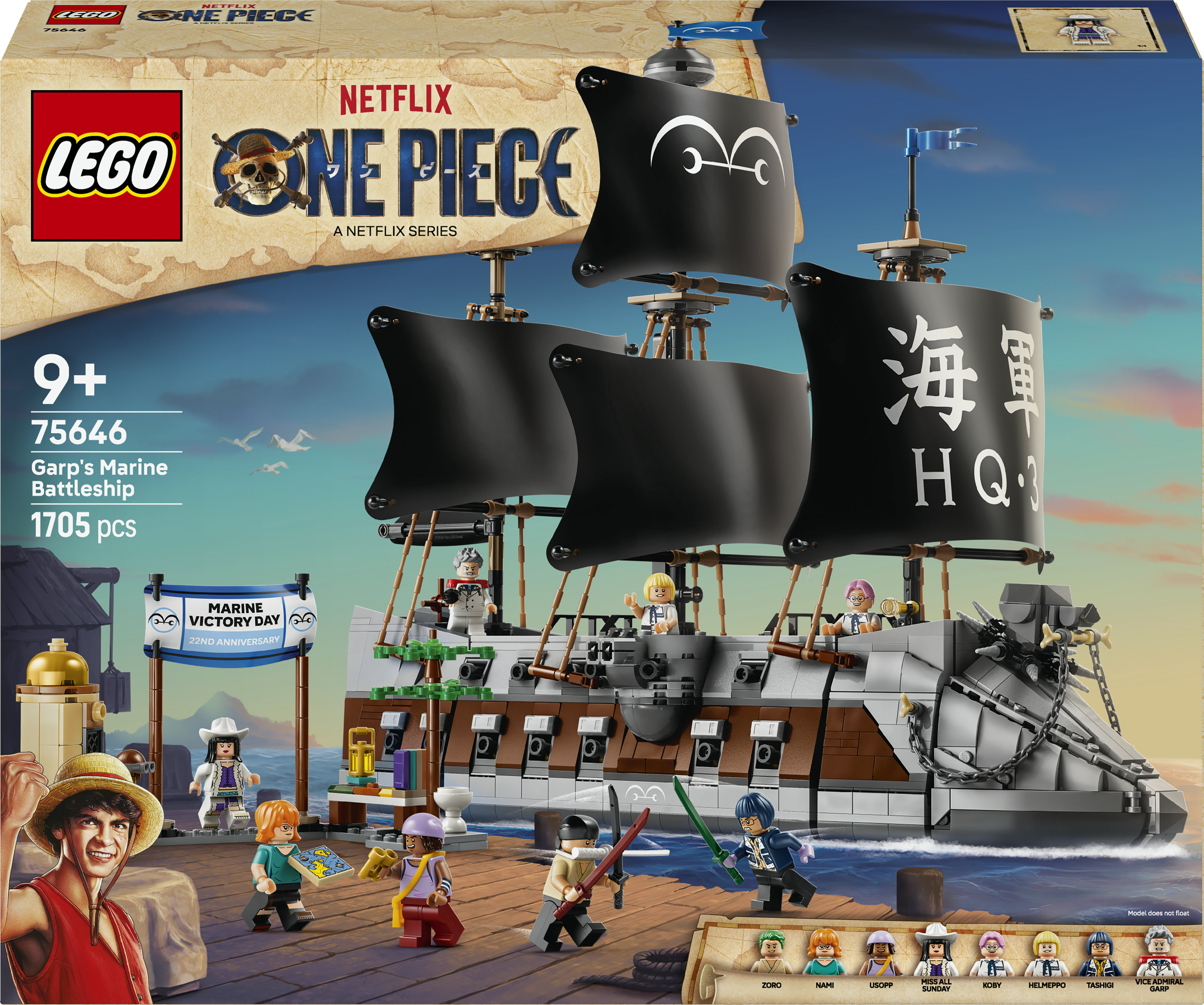 Lego One Piece 75646 Het Slagschip van Garp