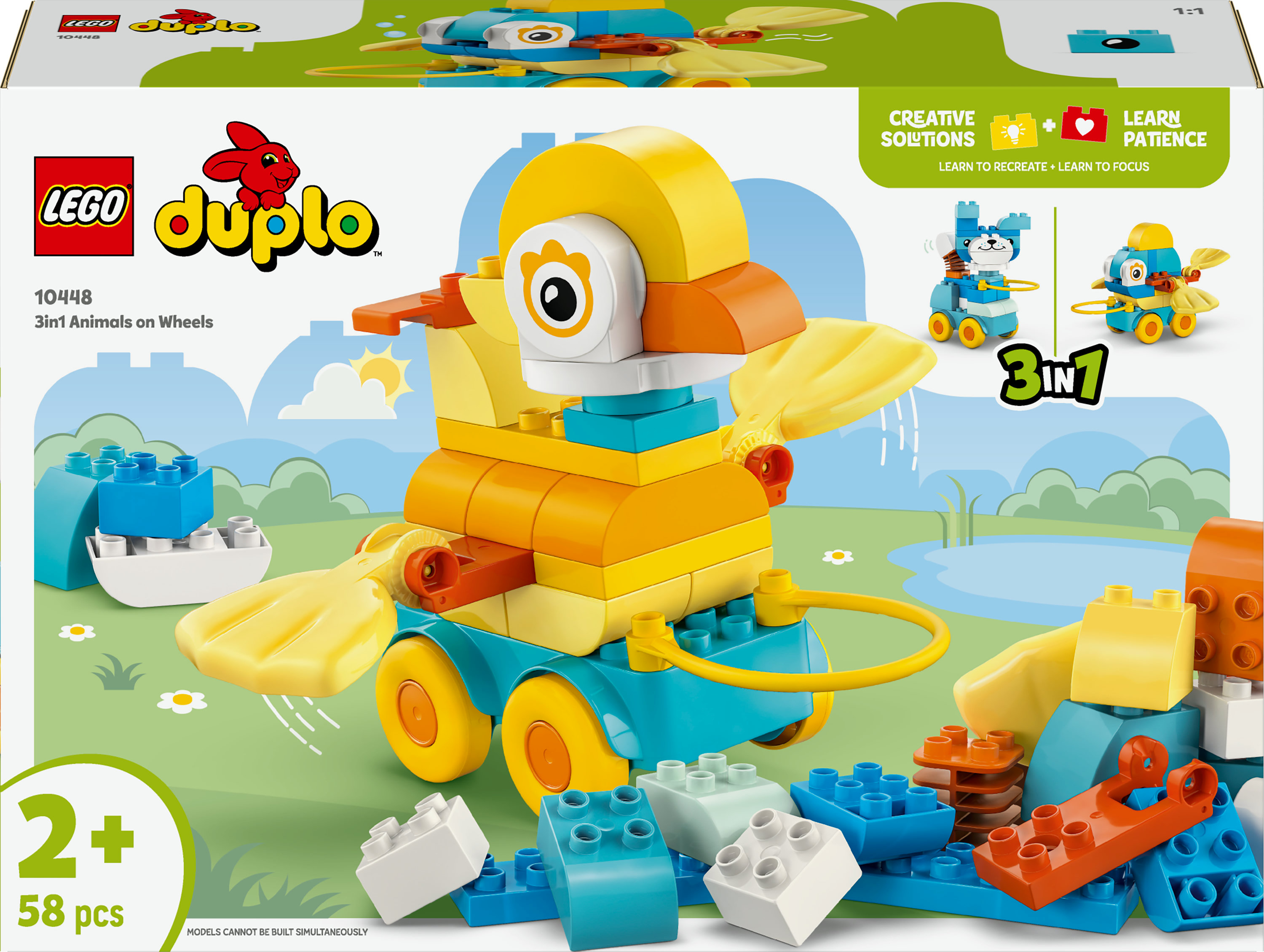 Lego Duplo Town 10448 3-in-1 Dieren op wielen