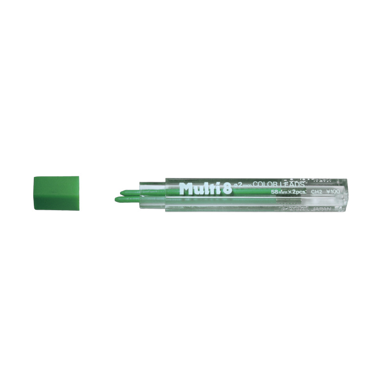 Pentel Arts Navulling Vulpotlood Multi 8 Lichtgroen 2 mm - 2 stuks