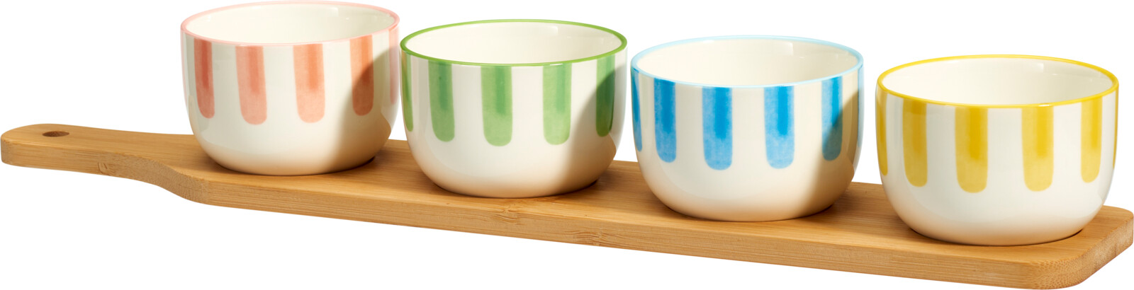 Aperoset 5-delig Serveerplank 40x8x6 cm