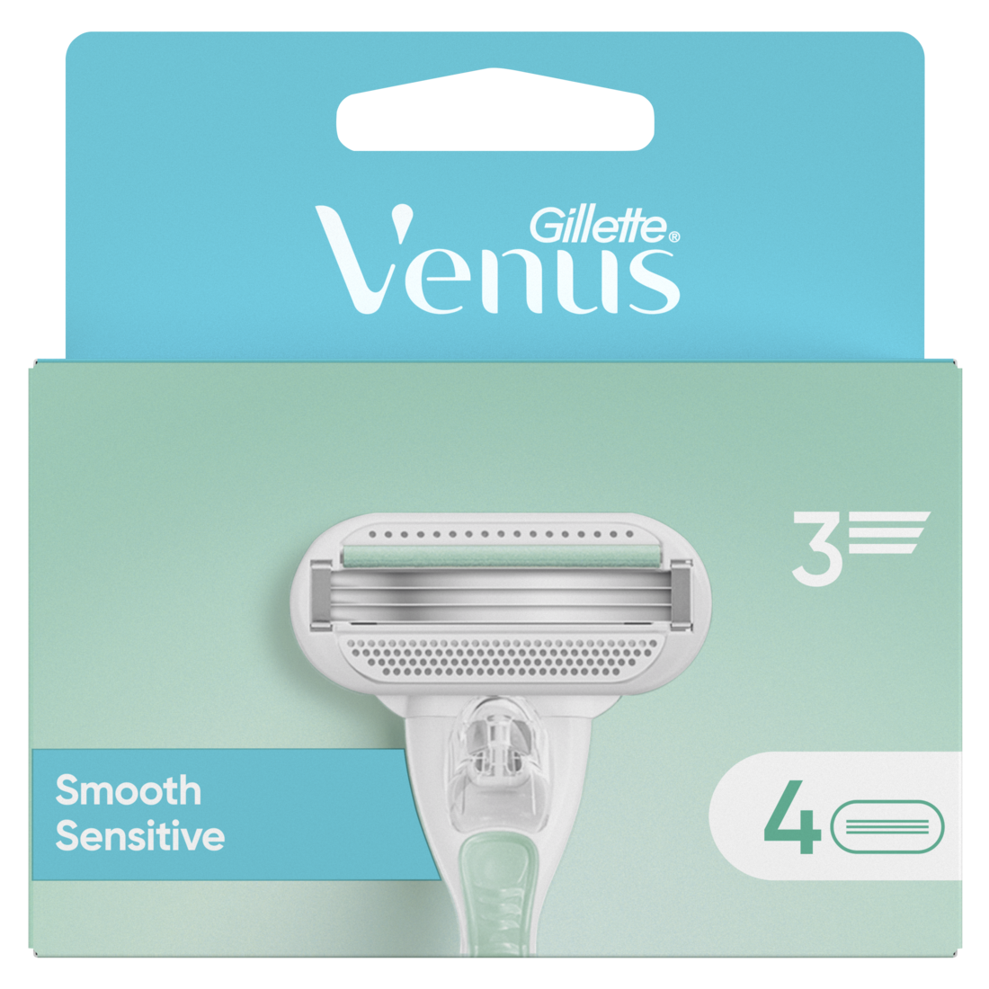 Venus Vervangmesjes Smooth Sensitive 4 stuks