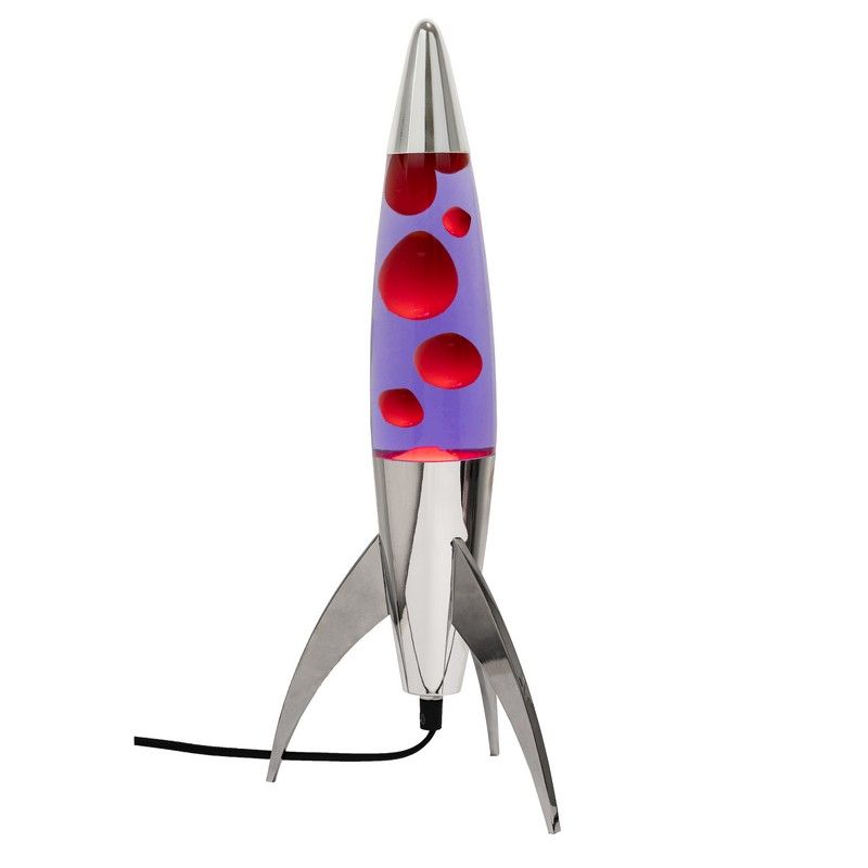 Fisura Lavalamp Rocket Purple - 20x45 cm