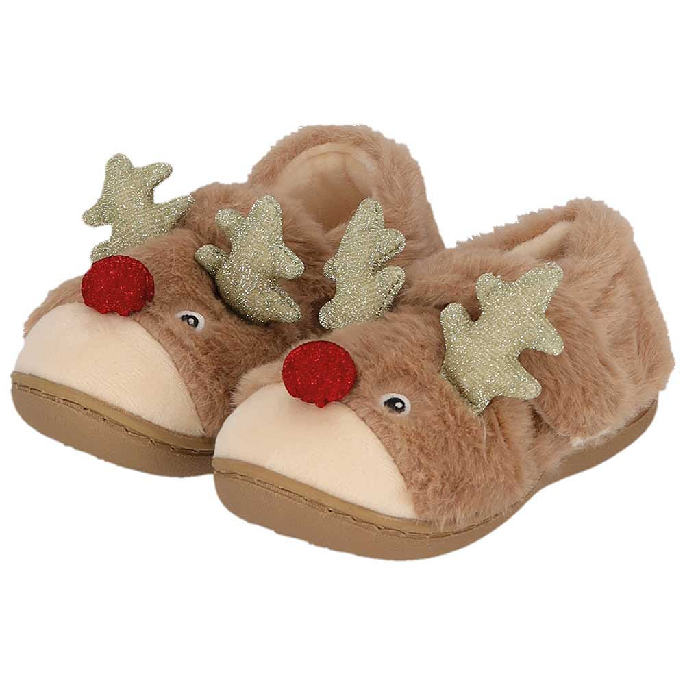 Apollo Pantoffels X-mas Kids Bruin - 25/26