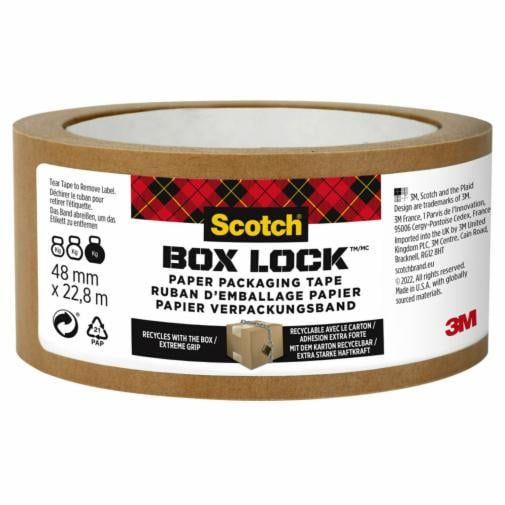 Scotch Verpakkingstape Box Lock - Papier 48 mm x 22.8 m