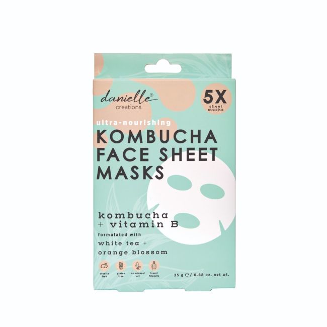 Danielle Creations Gezichtsmasker Kombucha 5 stuks