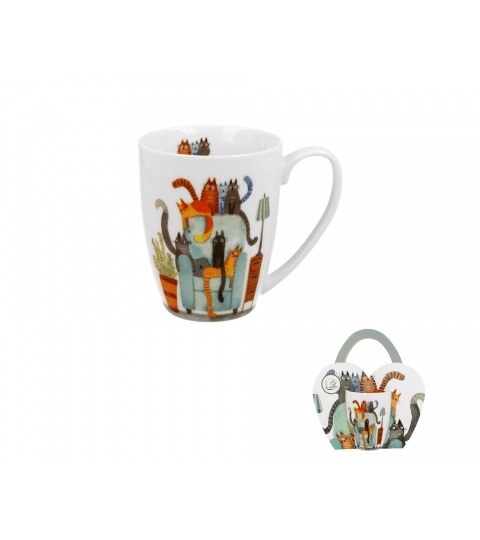 Duo Porcelain Mok Duo Cats 350ml The Chair
