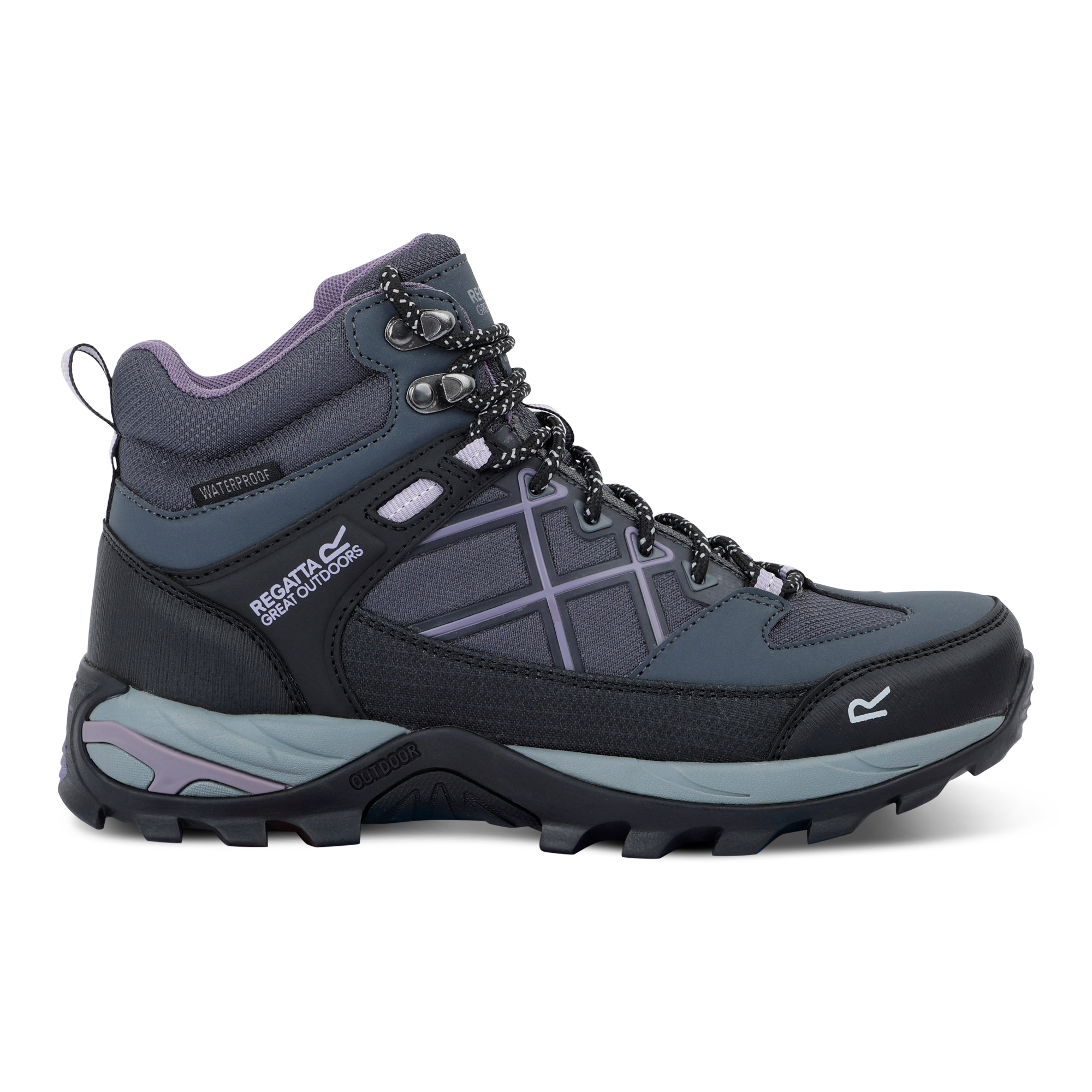Regatta Wandelschoen Dames Samaris III Mid Waterproof Seal Grey Purple Sage - maat 40