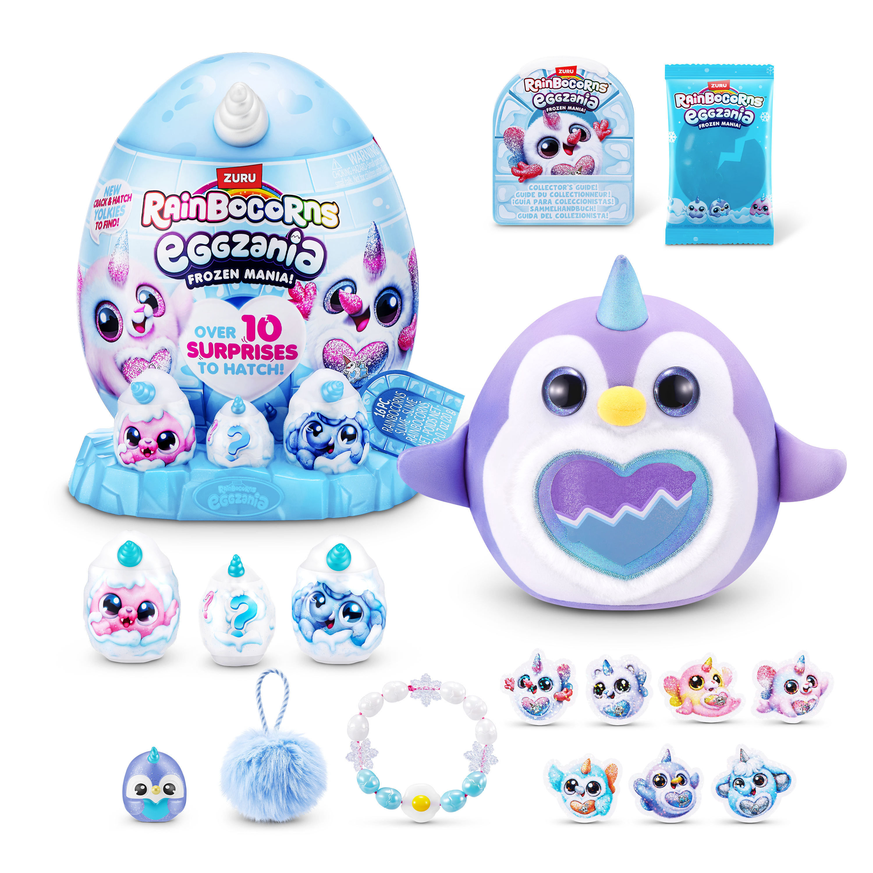 Rainbocorns Eggzania Frozen Mania  meer dan 10 verrassingen, pluche