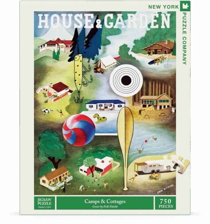 New York Puzzle Company Camps en Cottages - 750 stuks