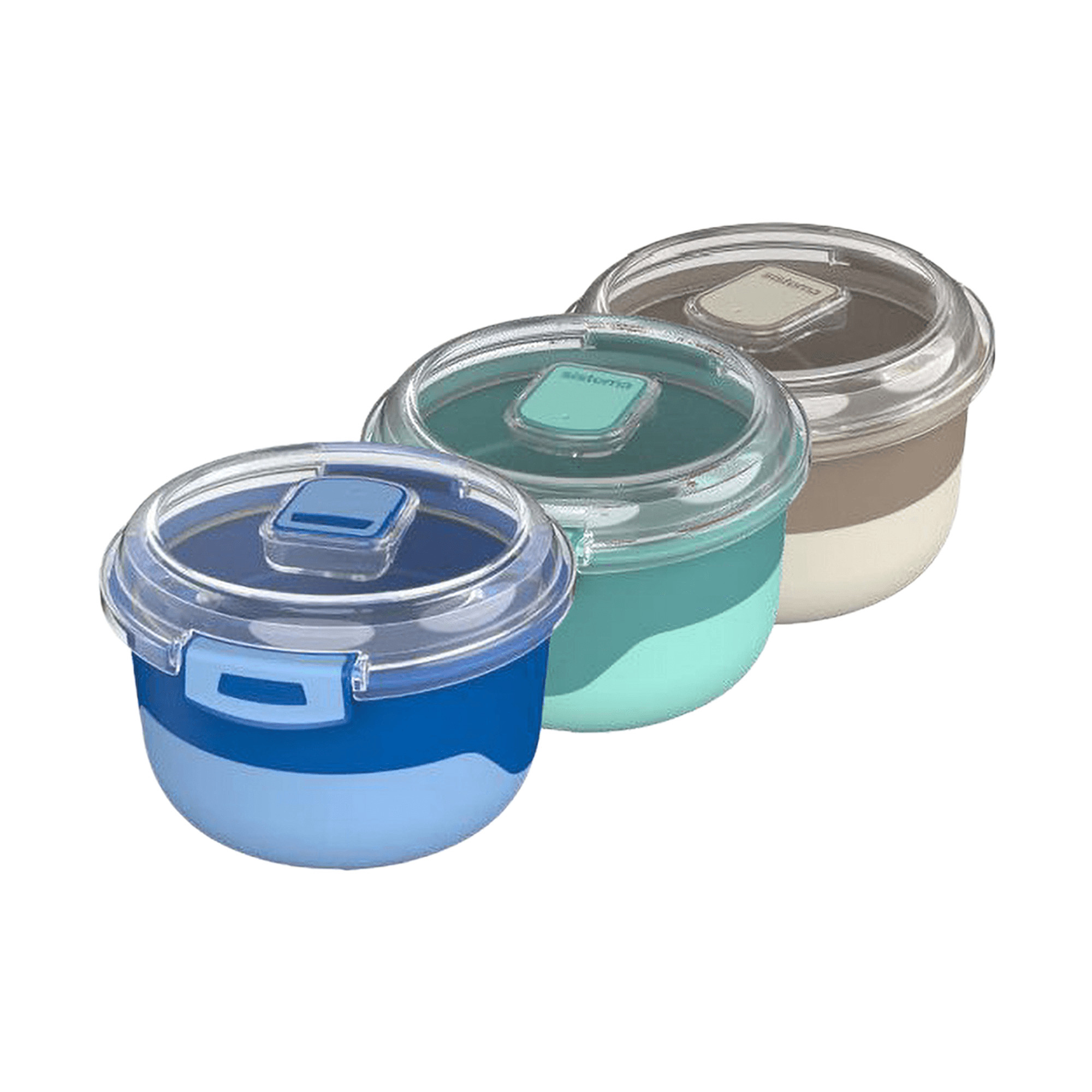 Sistema Heatables Ronde Kom 900ml - 15x10 cm - met Clips en Stoomventiel-opening - assorti - prijs per stuk
