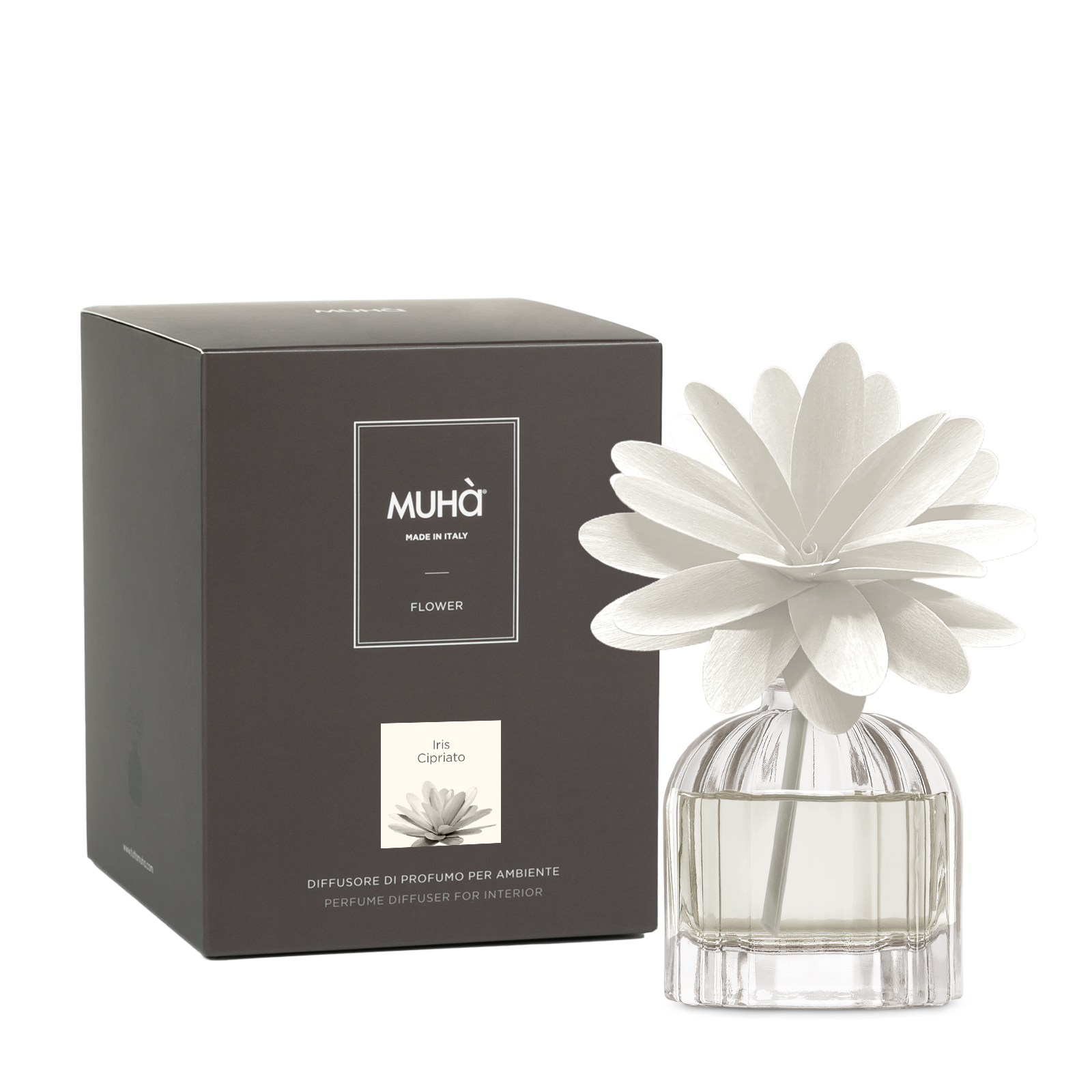 Muhà Geurdiffuser Flower White 60ml - Powdery Iris