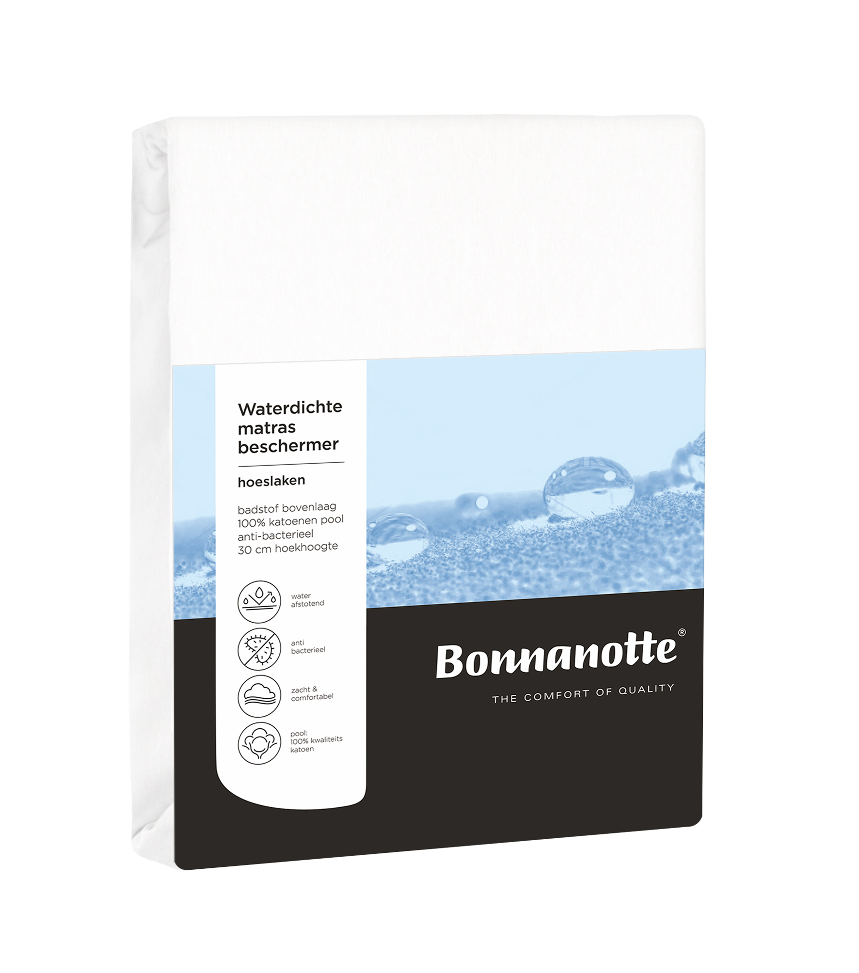 Bonnanotte Matrasbeschermer Waterproof 140x200 cm Ademend Anti-Bacterieel