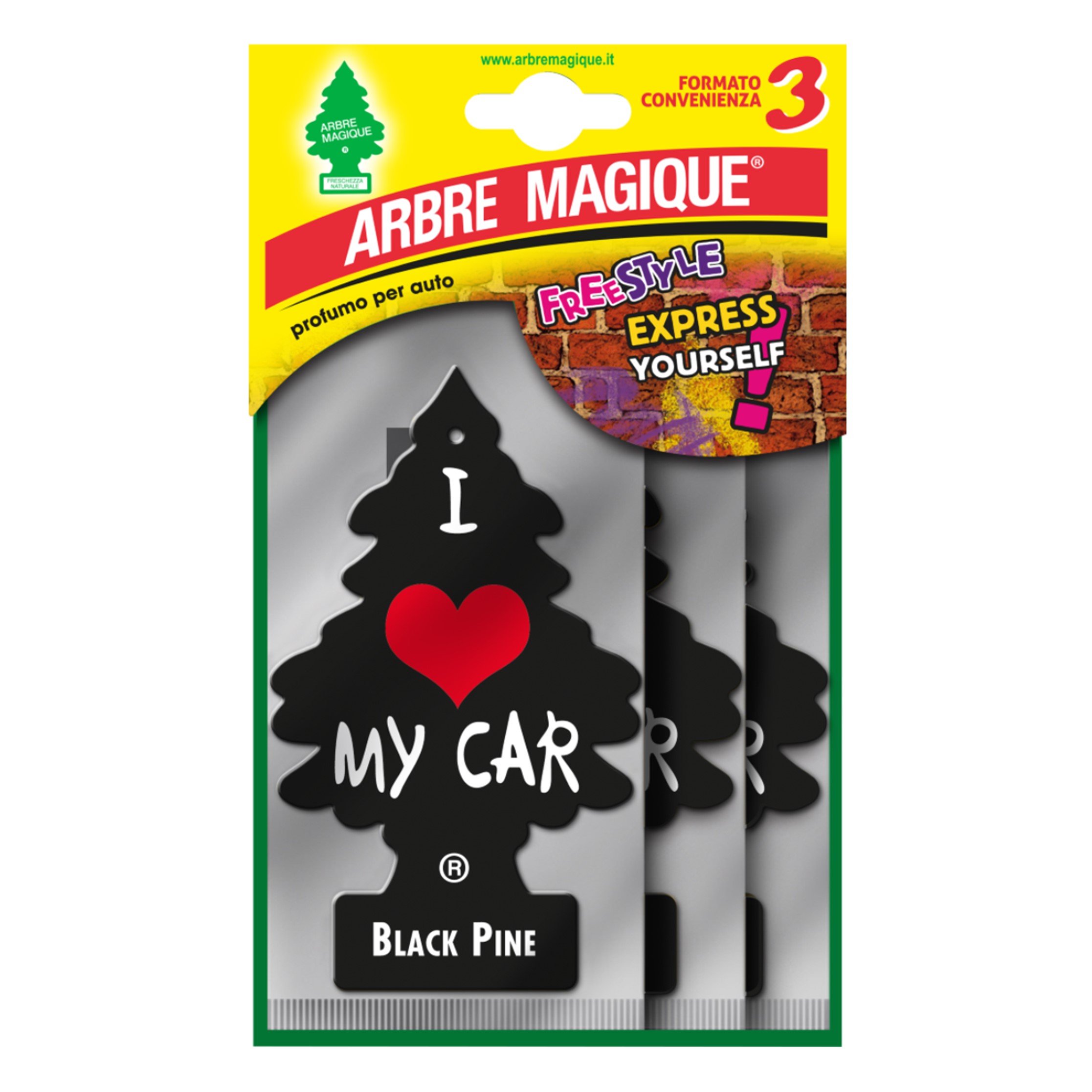 Arbre magique, wonderboom, trio black pi 7 weken lang natuurlijke frisheid