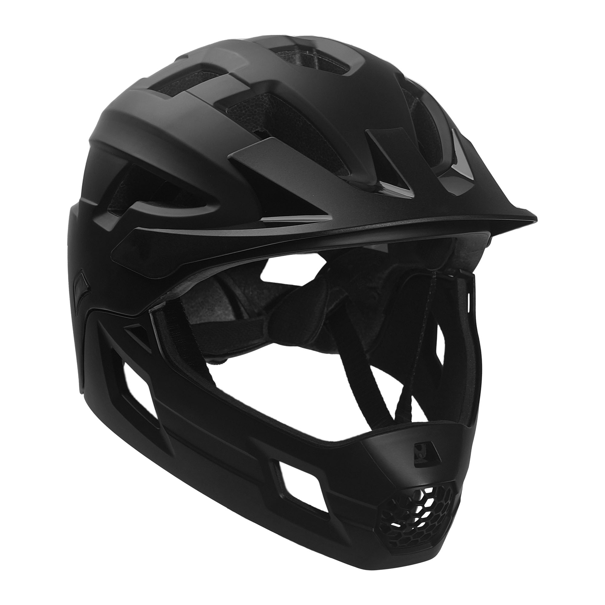 Crazy Safety Fietshelm Titan Fullface All Black M 54-57 cm 6-12 jaar