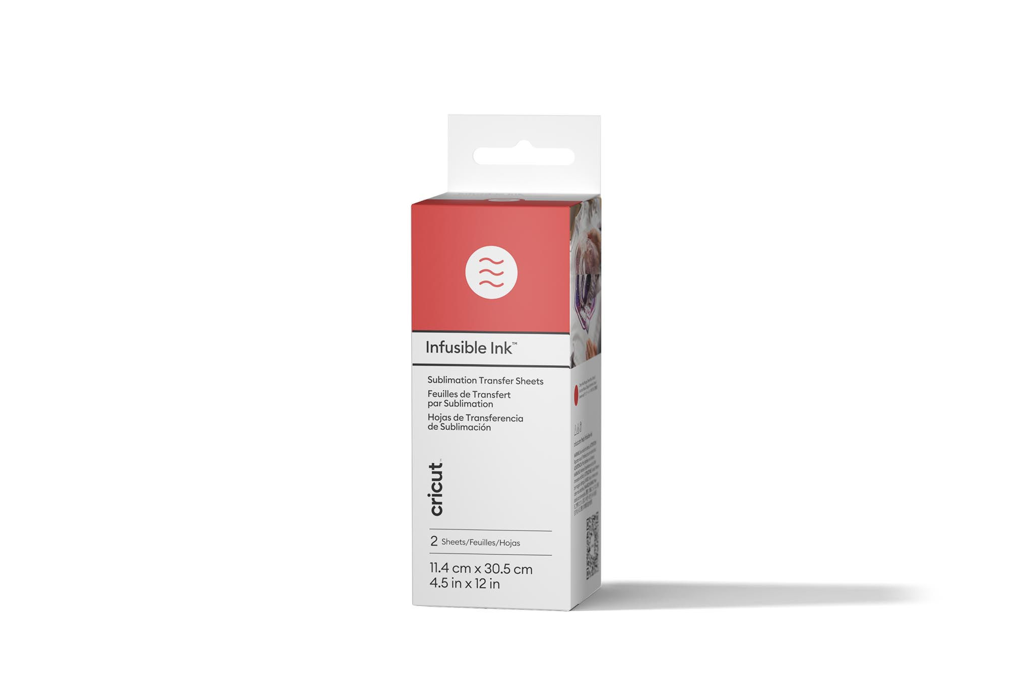 Cricut Infusible Ink Transfervellen Kersenrood (2 vellen), vr de Mug Press