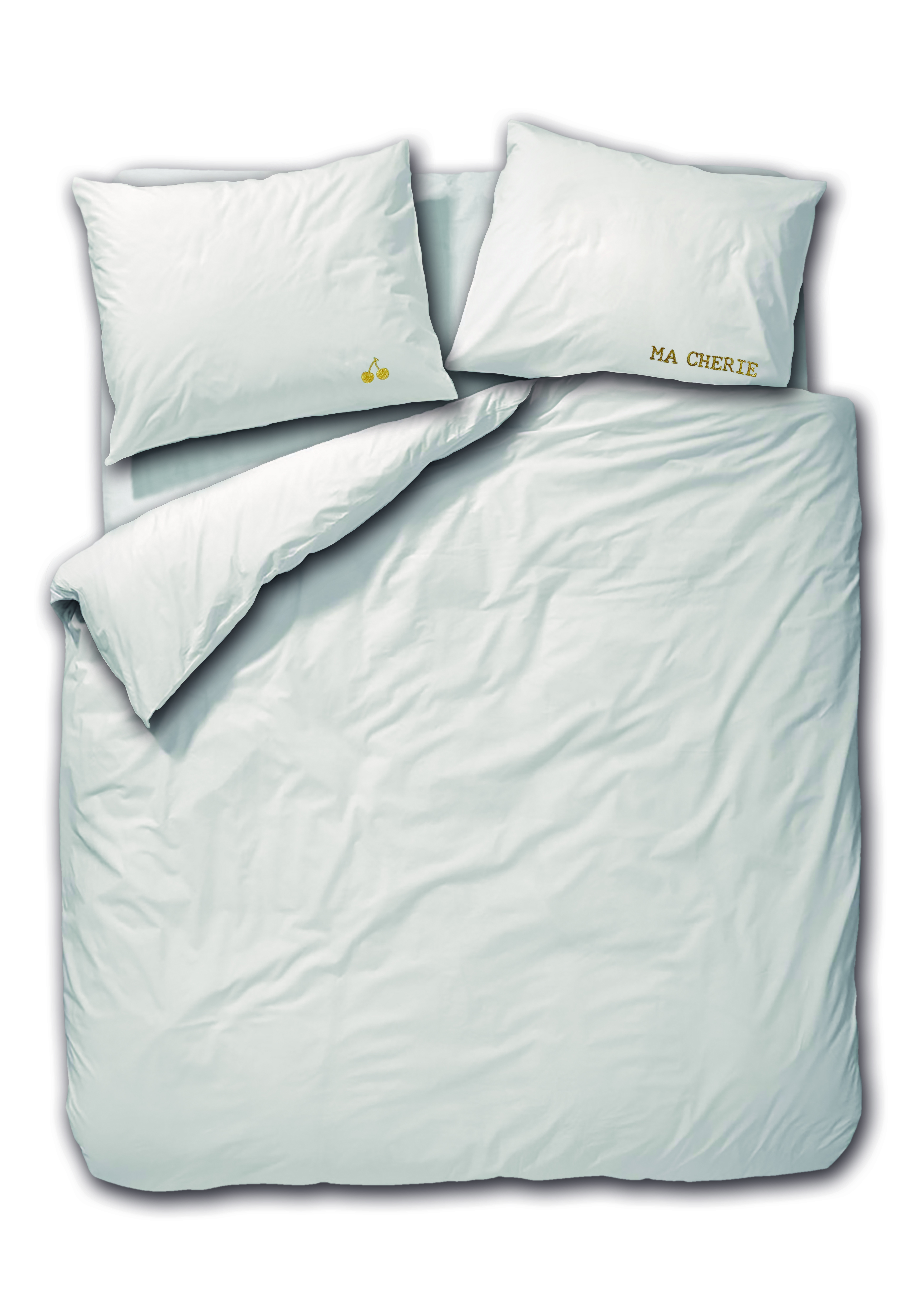 Passion Dekbedovertrekset Ma Cherie 240x220 cm Perkaal Katoen Wit Goud