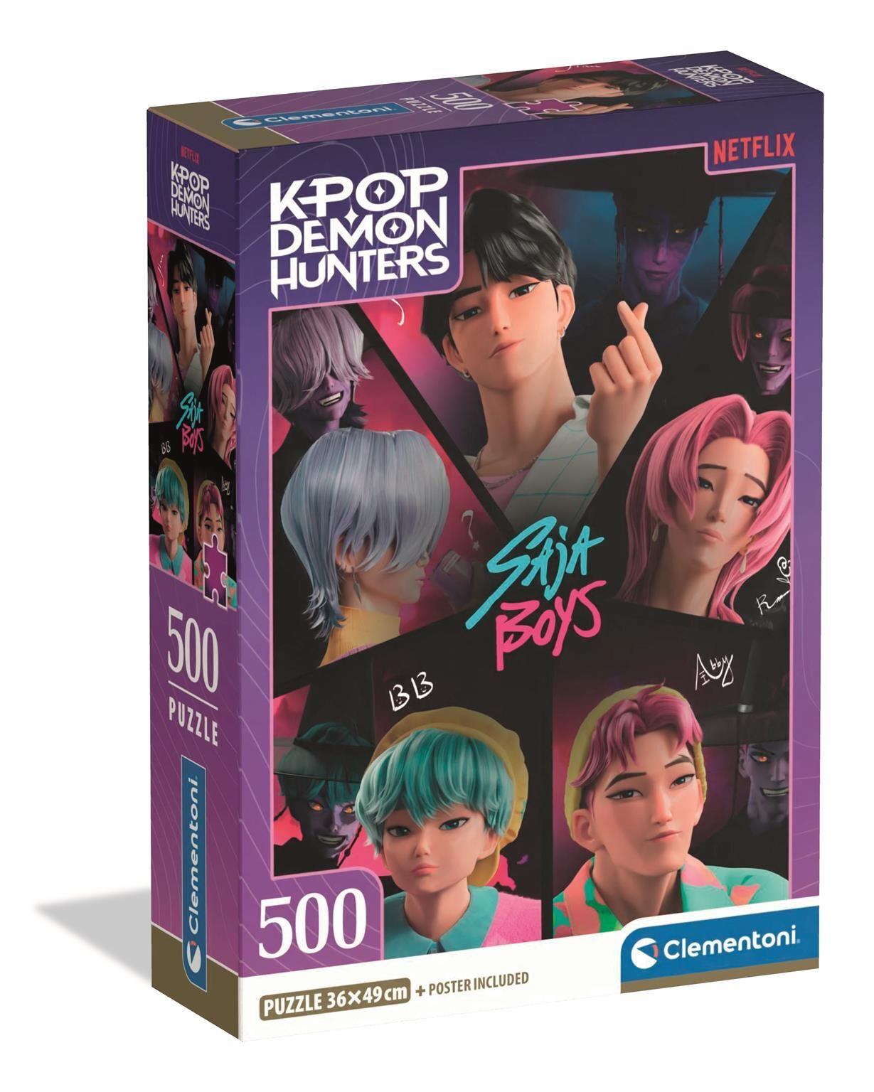 Clementoni Puzzel KPop Demon Hunters 500 Stuks Compact