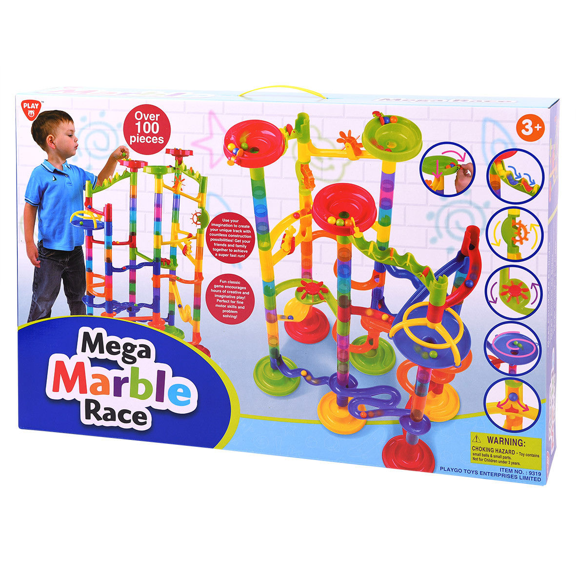 Playgo Knikkerbaan 100 delig Mega Marble race