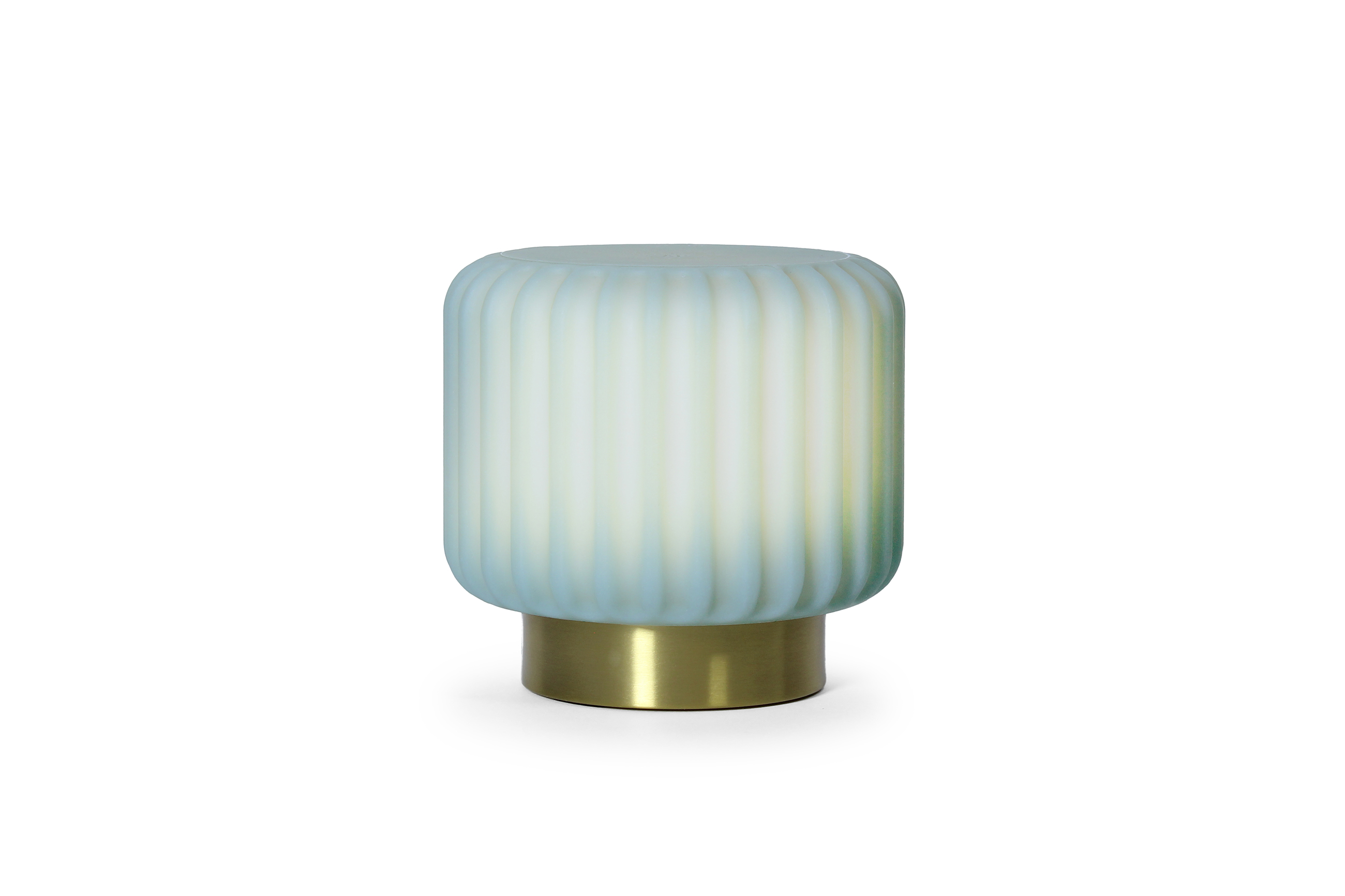 Atelier Pierre Tafellamp - Sfeerlamp Dentelles Oplaadbaar - Dimbaar Pistache-Goud 15x16x16 cm