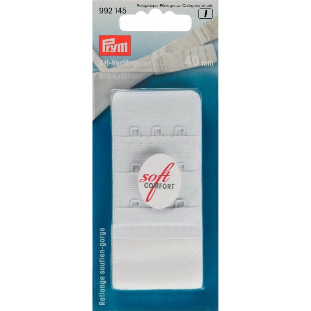 Prym BH-Verlengstuk Wit 3x3 Haken 40 mm