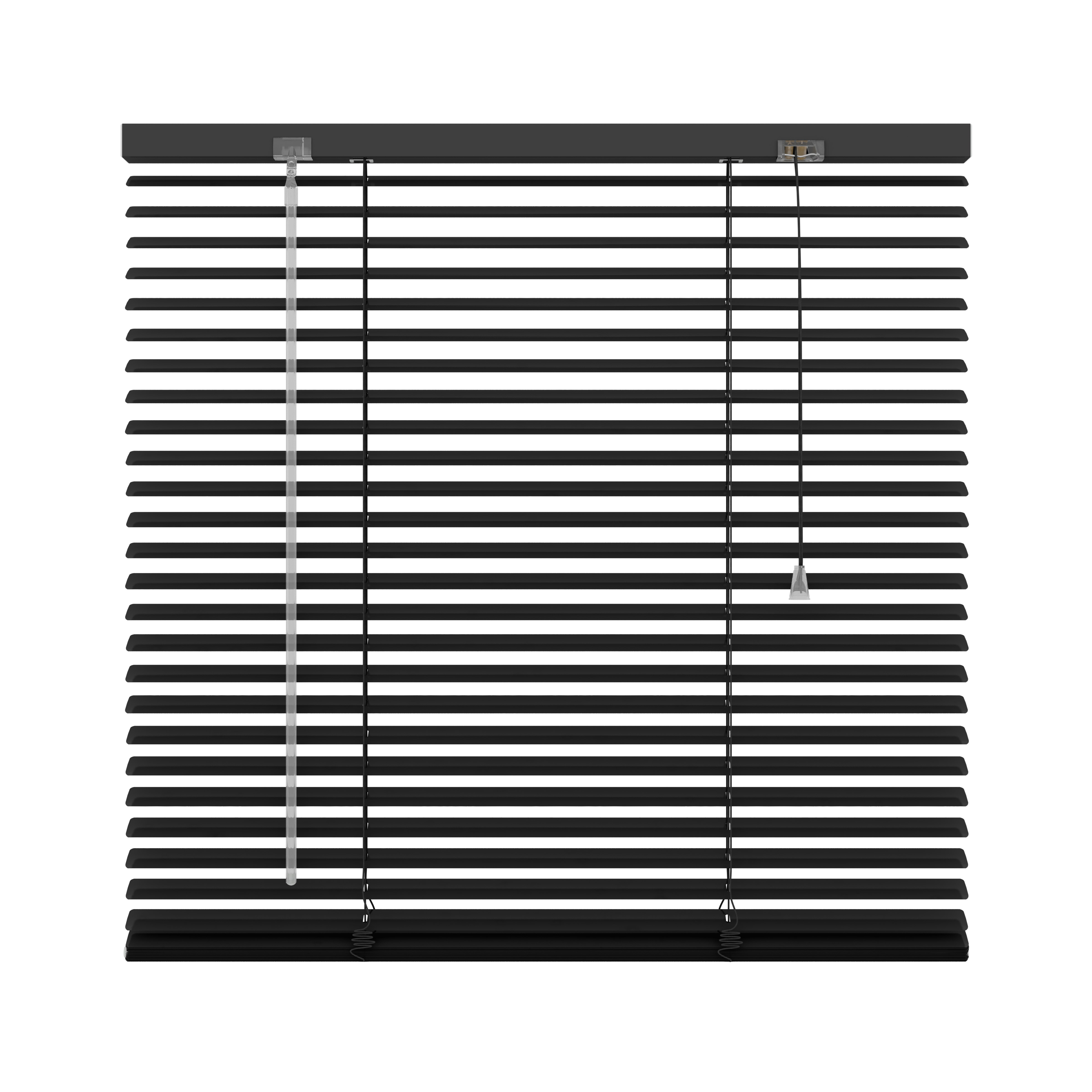 Decosol Jaloezie Horizontaal Aluminium 25 mm - 60 x 180 cm - Kleur 203 Zwart