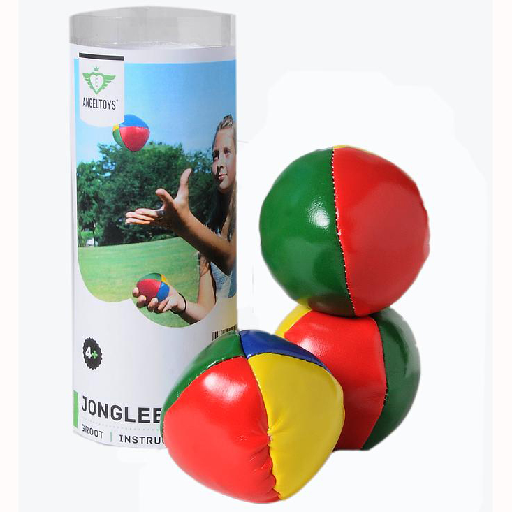 Angel Toys 3 Jongleerballen diameter 6,35 cm, in Koker