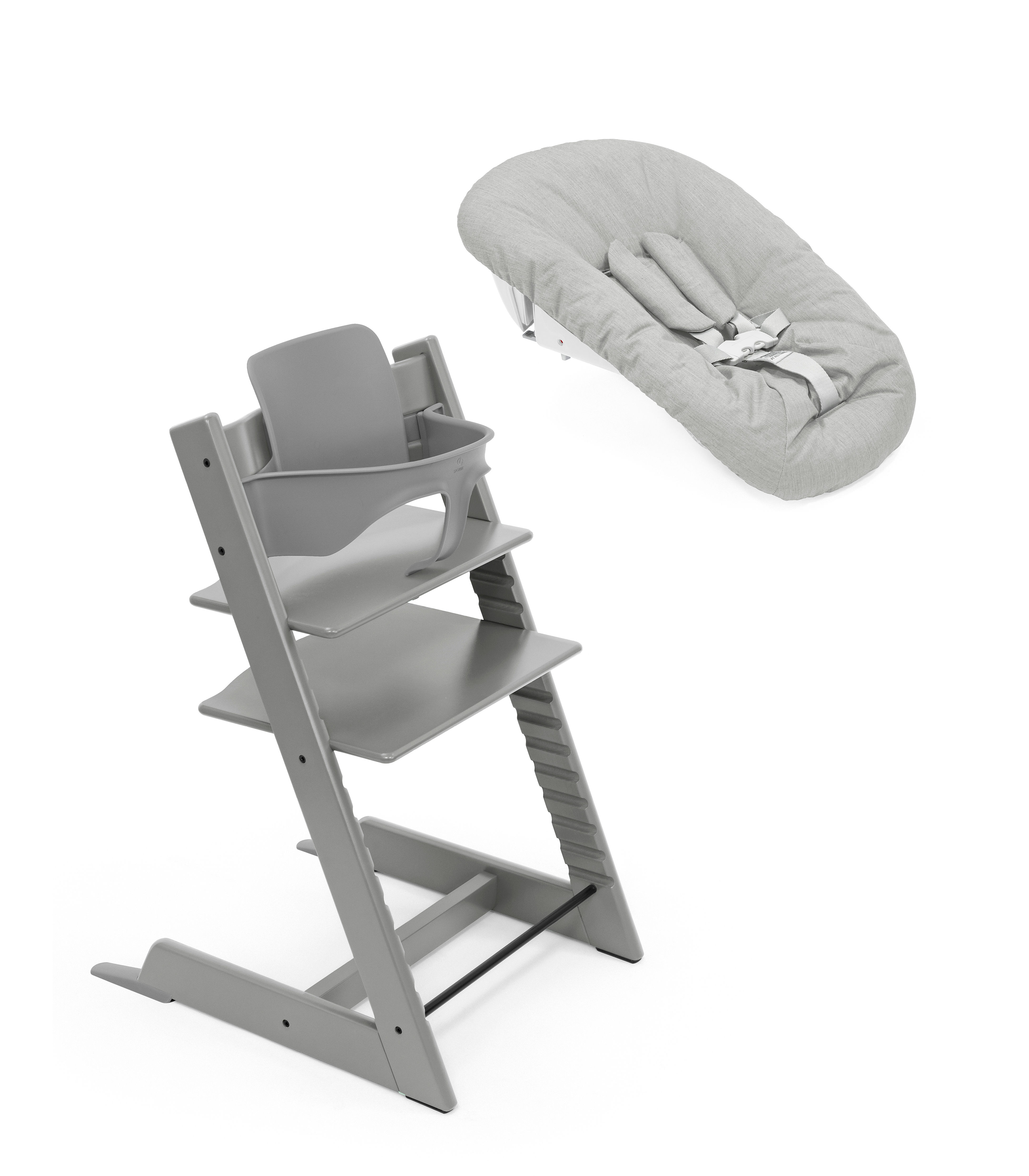 Stokke Bundel Kinderstoel Tripp Trapp Stormgrey + Babyset + Newbornset Grey