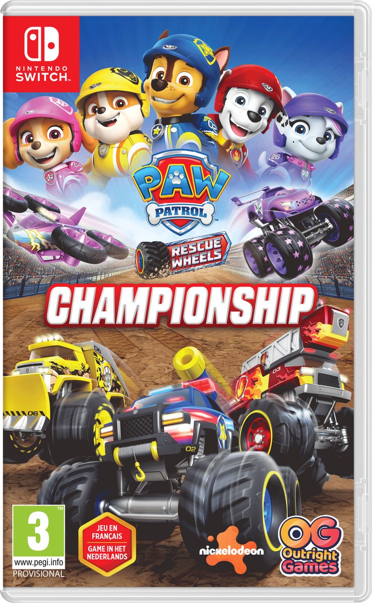 Nintendo Switch PAW Patrol Rescue Wheels Championship