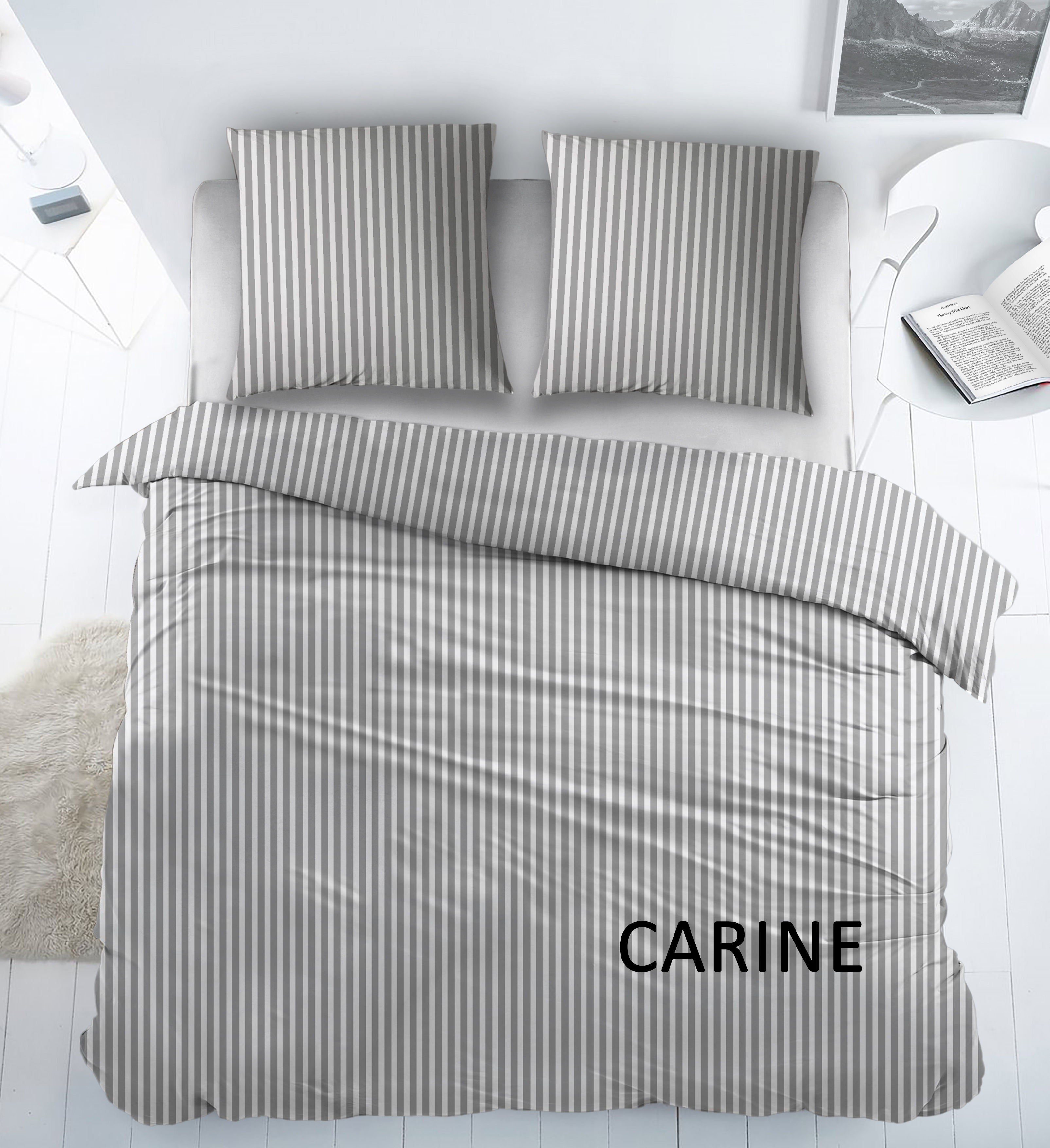 Cottons Dekbedovertrekset Carine 200x220 cm Katoen Grijs