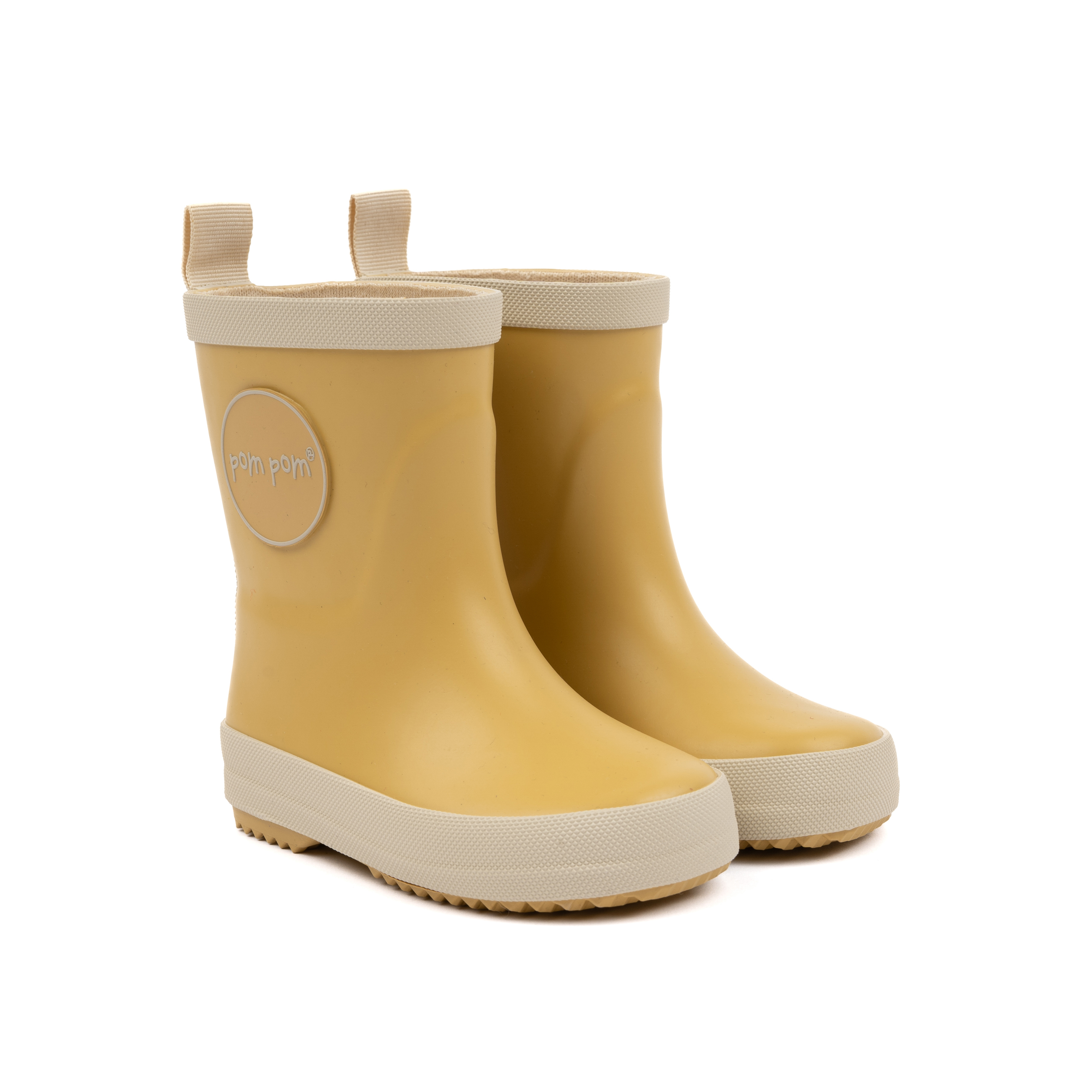 Pom Pom Regenlaars Unisex GumBoots Solid Dusty Yellow - maat 21
