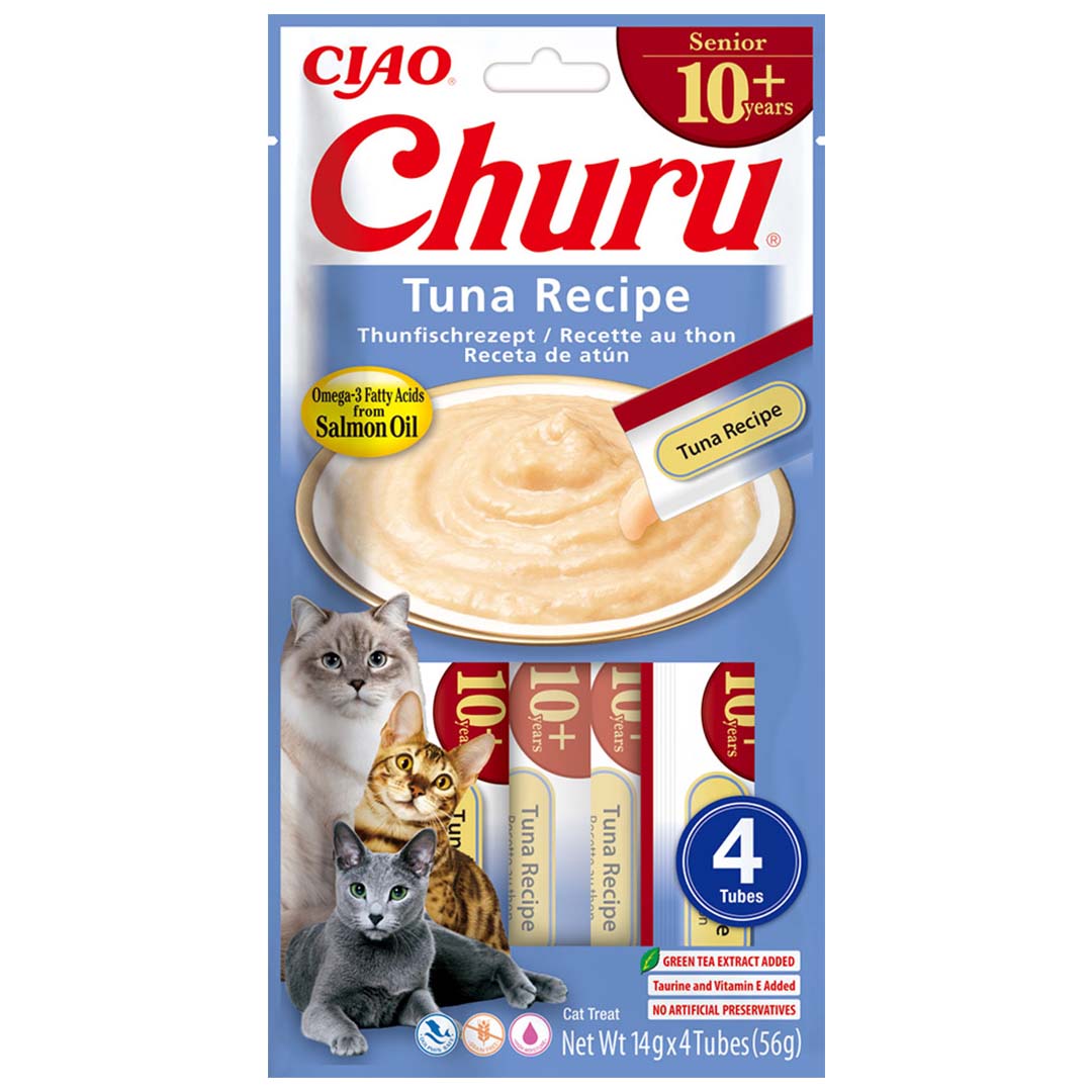 Ciao Churu Kattensnack Senior 10+ Tonijn 4x 14 g