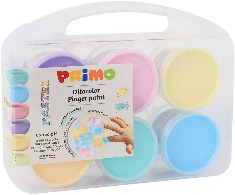 Primo Vingerverf Pastel 6x100 ml assorti