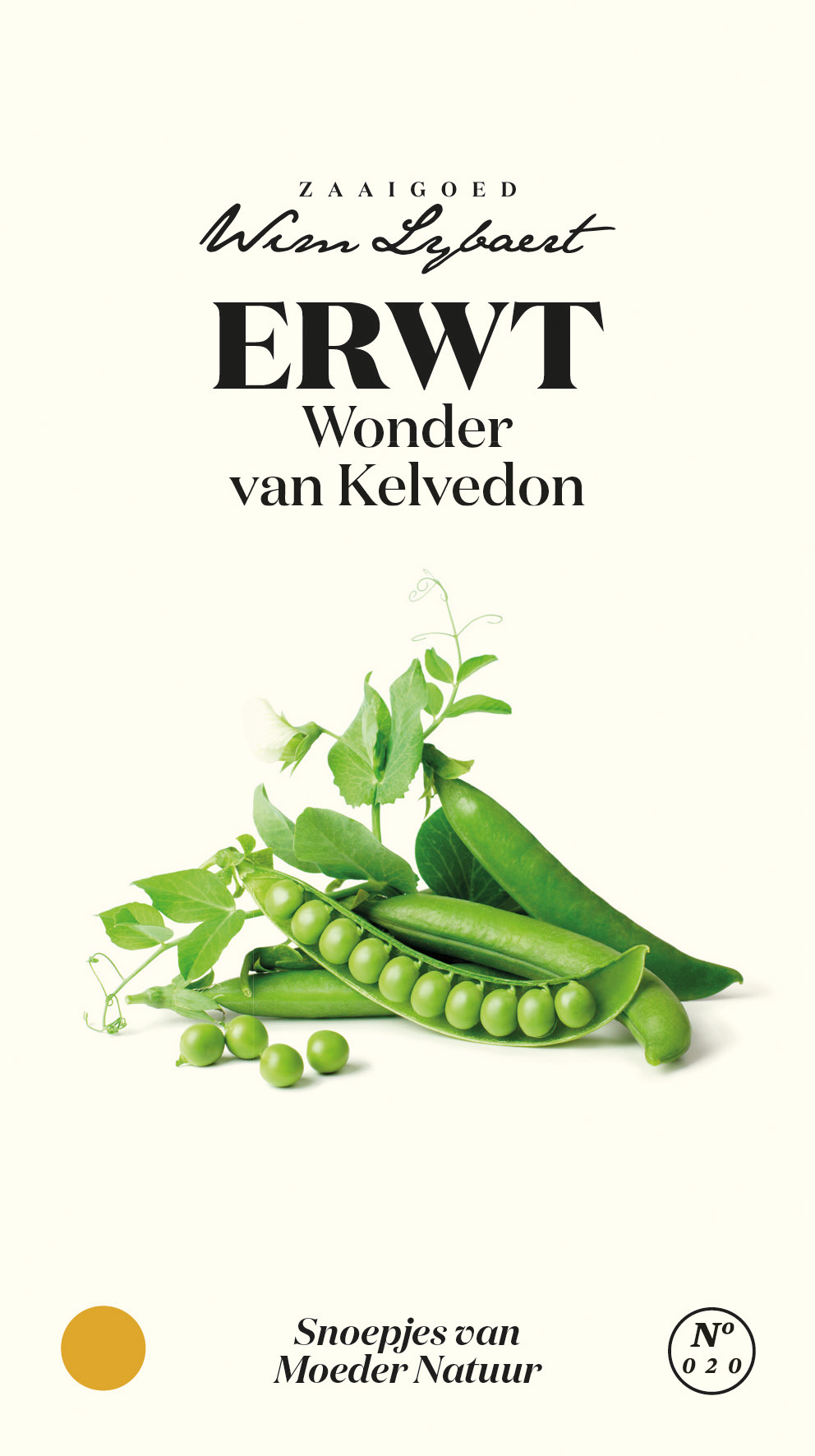 Zaaigoed Erwt Wonder Van Kelvedon Wim Lybaert