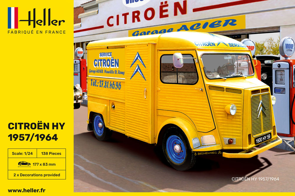 Heller Modelbouw Citroen HY 1957/1964