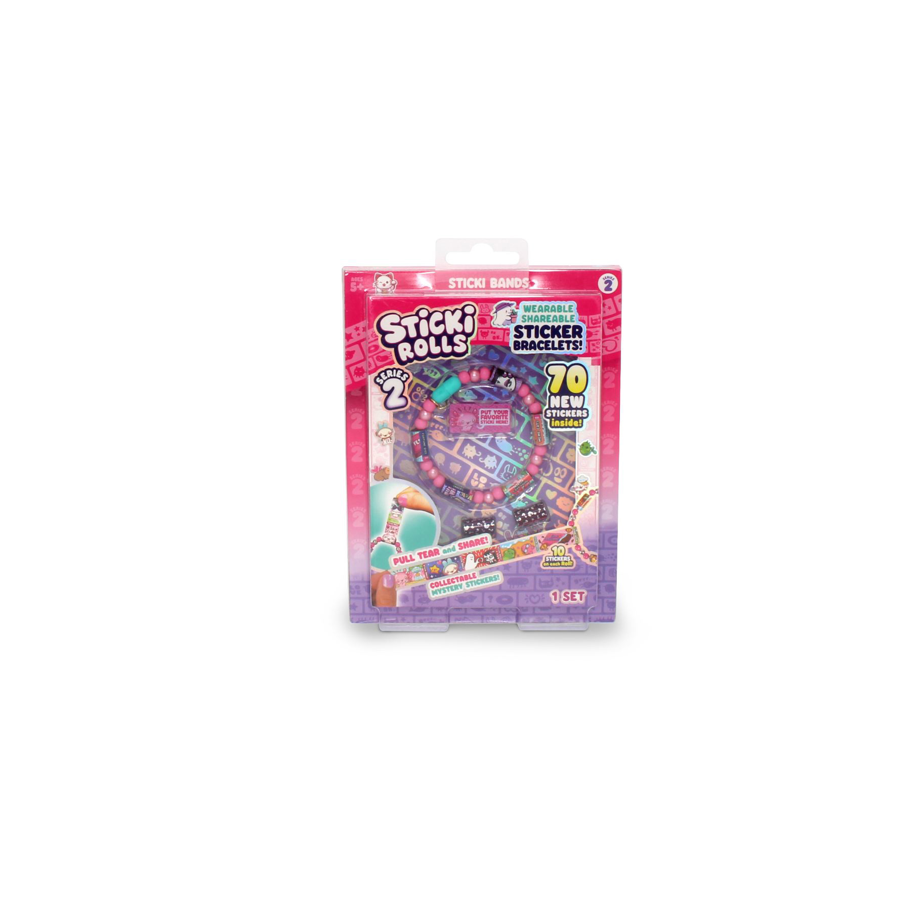 Sticki Rolls - Sticki Band Single Pack  W2- Armband met Hologram stickers