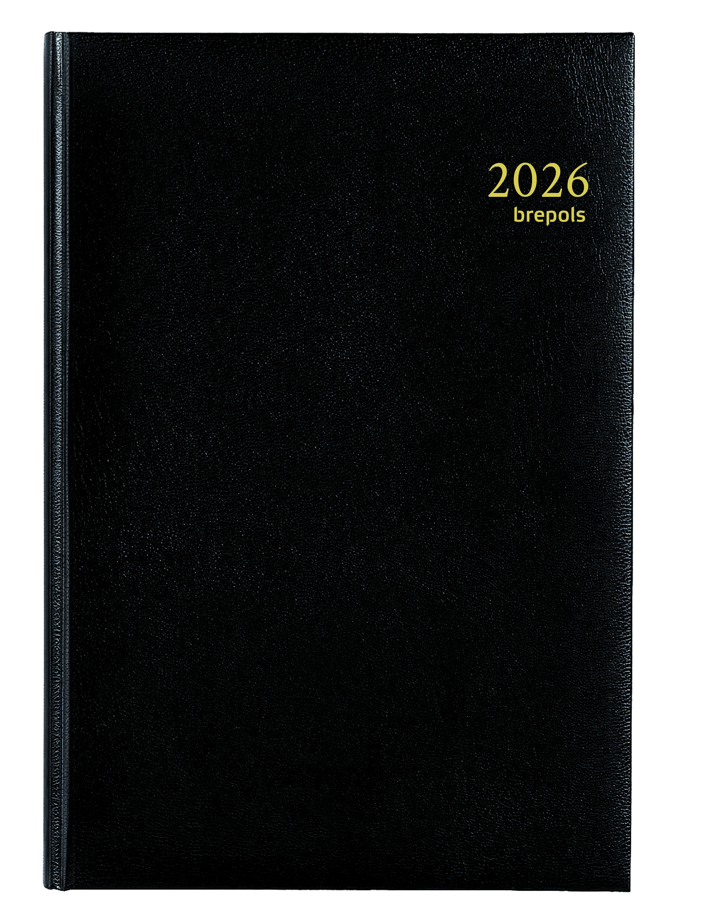 Brepols Agenda 2026 Minister Lima 1dag/pag Zwart 14.8x21 cm
